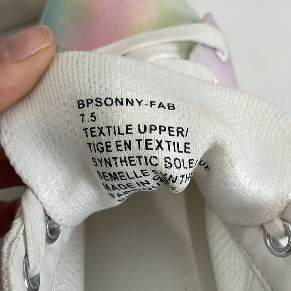 BP Pastel Rainbow Women's 7.5 Sneakers Platform Nordstrom Sonny Iridescent - Picture 8 of 8